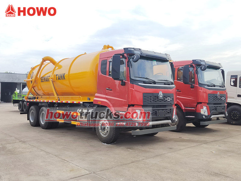 Howo 15 cbm septic tank pump truck
