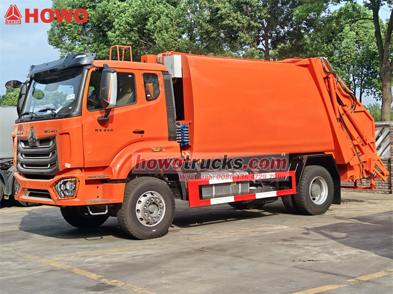 HOWO 15CBM garbage compactor truck