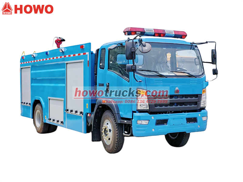 howo 5,000 liters water tender firefighting truck