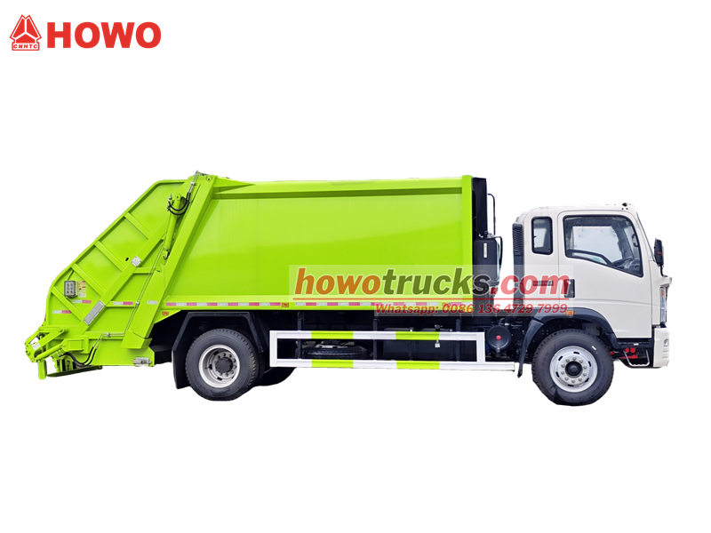 HOWO 8CBM garbage compactor vehicle