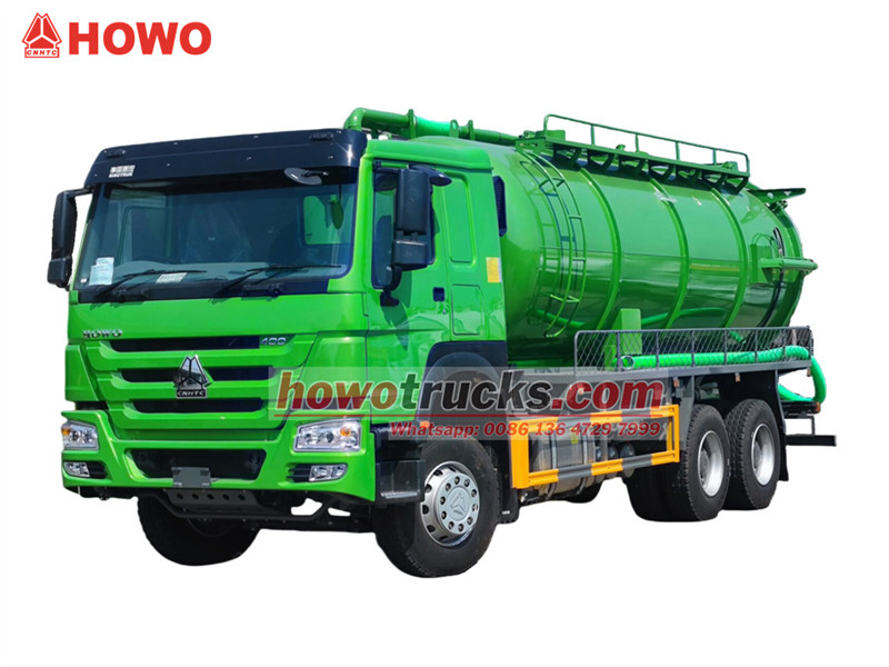 HOWO 20000 liters sewer sucker truck