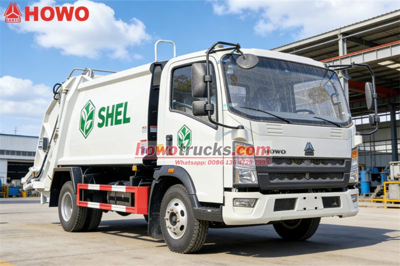 Howo garbage compactor truck