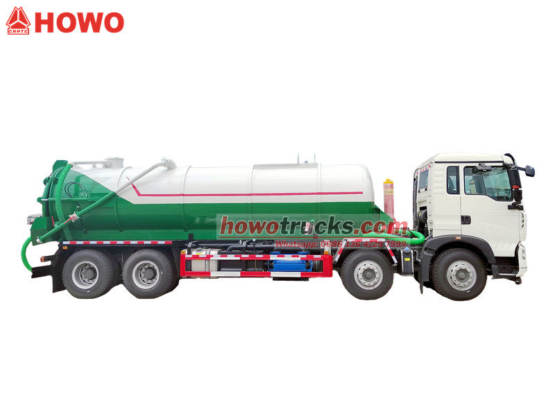 HOWO 8×4 sewer cleaner truck