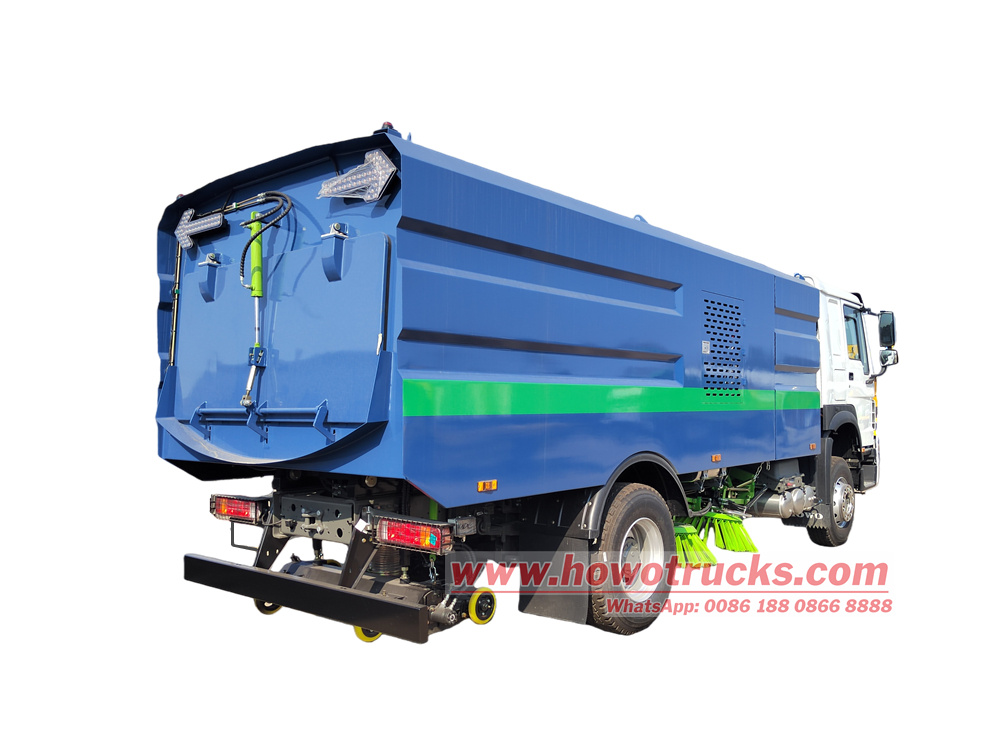 HOWO RHD road sweeper vehicle