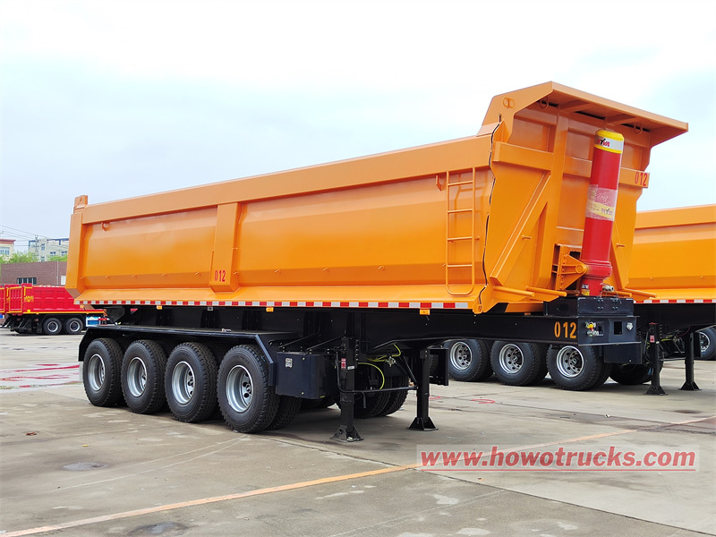 4 axle dumper semitrailer for africa