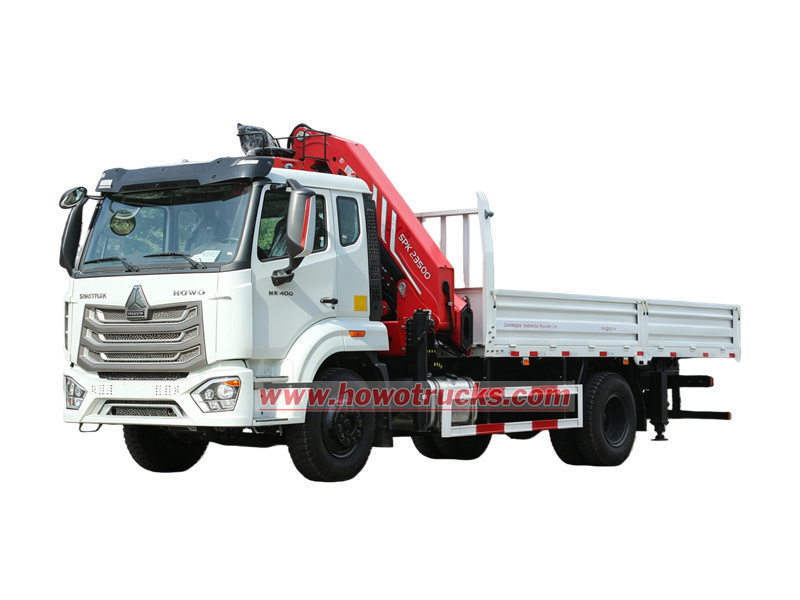 HOWO knuckle boom crane truck