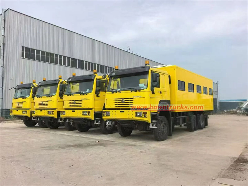 howo 6x6 drive troops carrier truck
