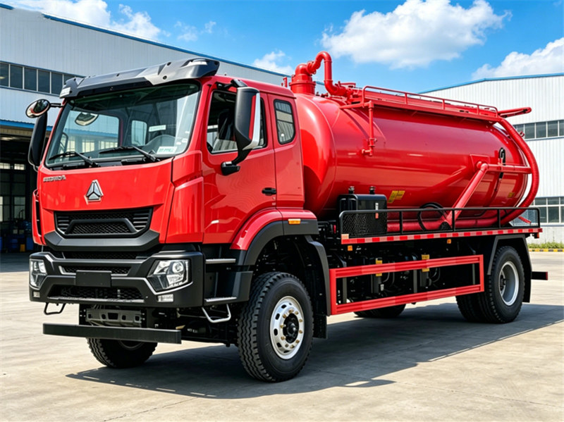 HOWO 10000L sewage vacuum tank truck