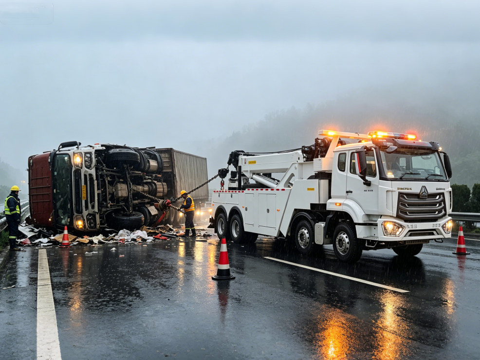 HOWO 12 wheeler heavy recovery truck