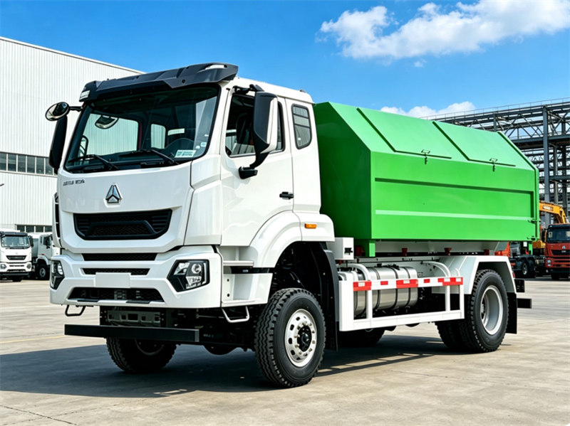 HOWO heavy 10tons garbage hooklift truck